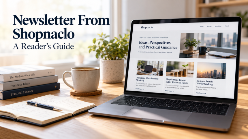 Newsletter From Shopnaclo