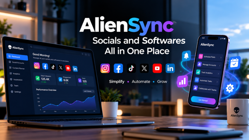 Socials and Softwares AlienSync